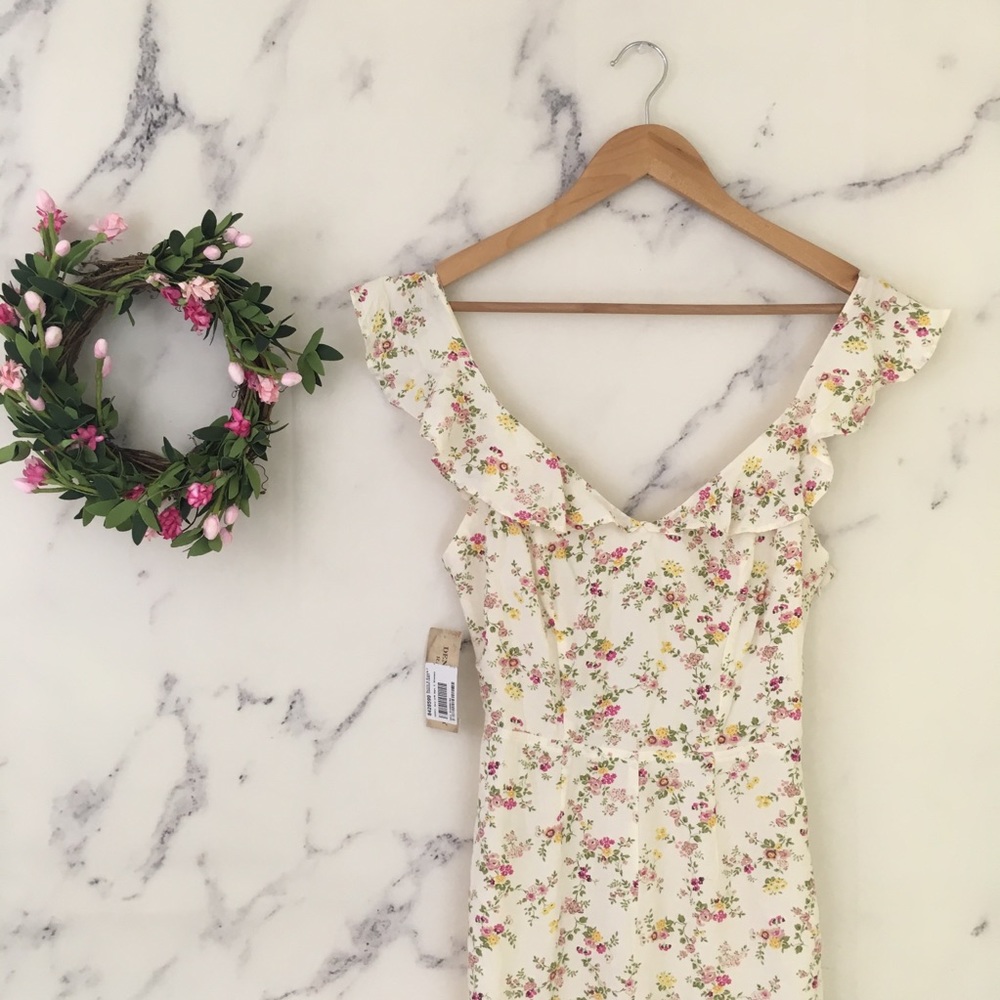 Denim & Supply Ralph Lauren Floral Ruffle Jumpsuit - Picture 6 of 8